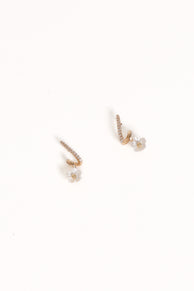Freya Flower Earrings - Gold