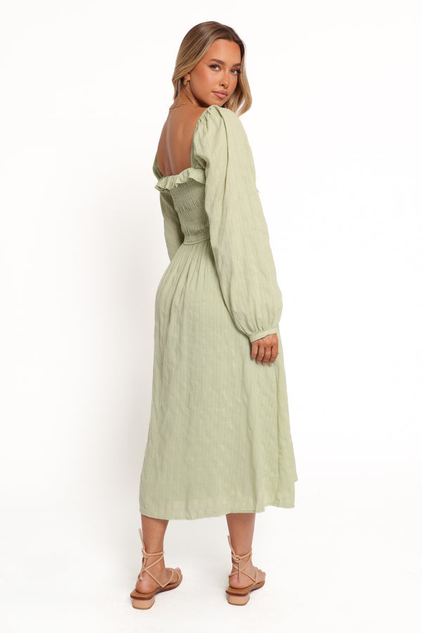 Ophelia Midi Dress - Olive