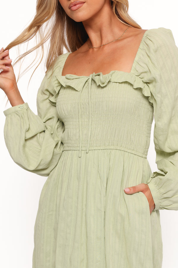 Ophelia Midi Dress - Olive