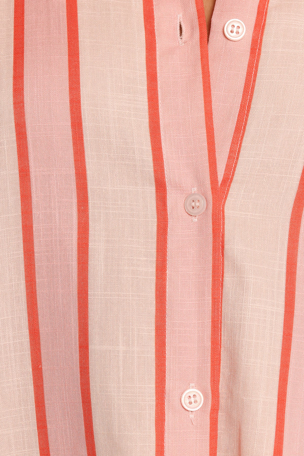 Norah Mini Dress - Pink Stripe