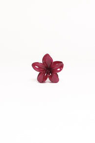 Marissa Flower Hair Clip - Wine