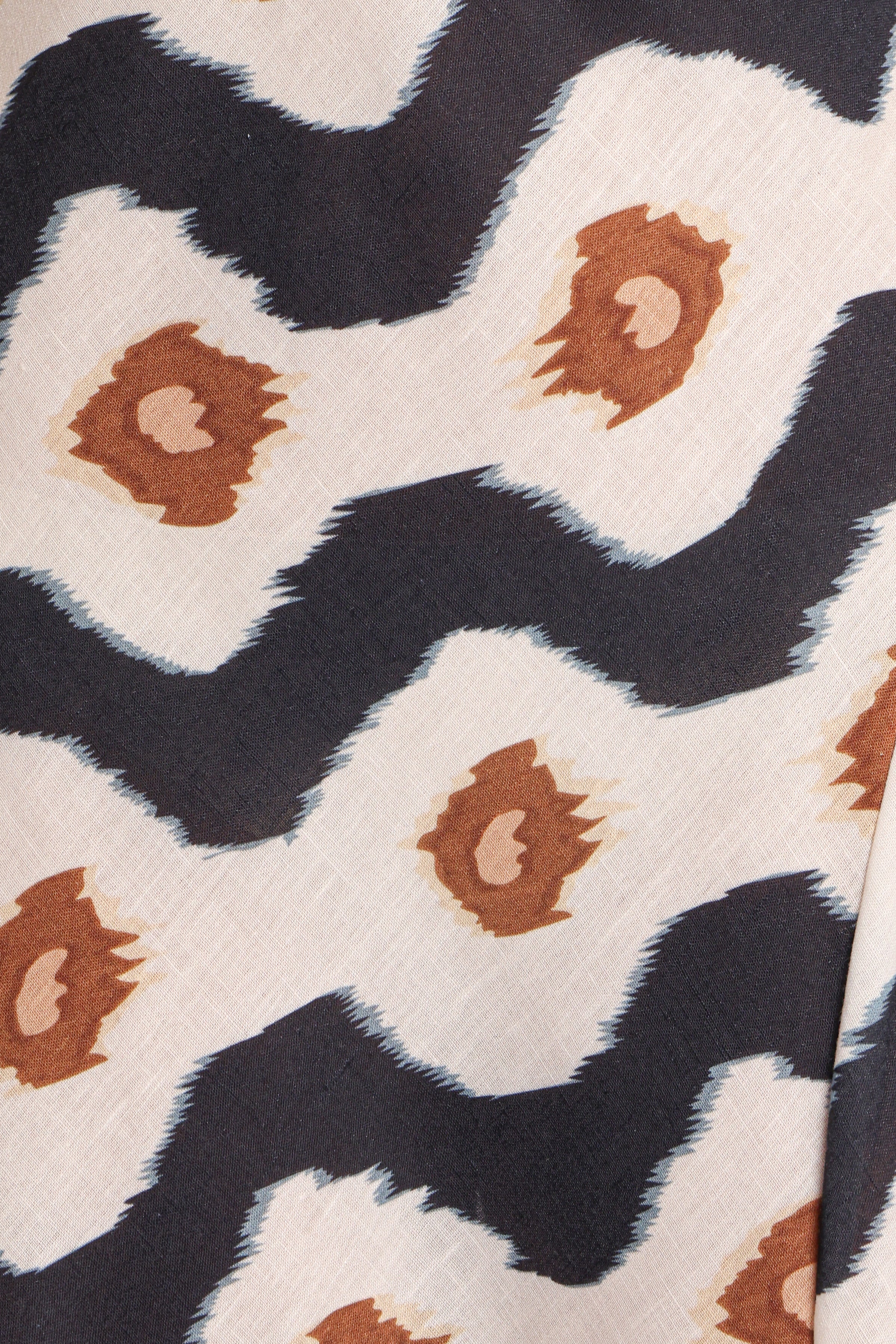 Abba Midi Dress - Black Print