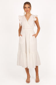Acadia Midi Dress - White