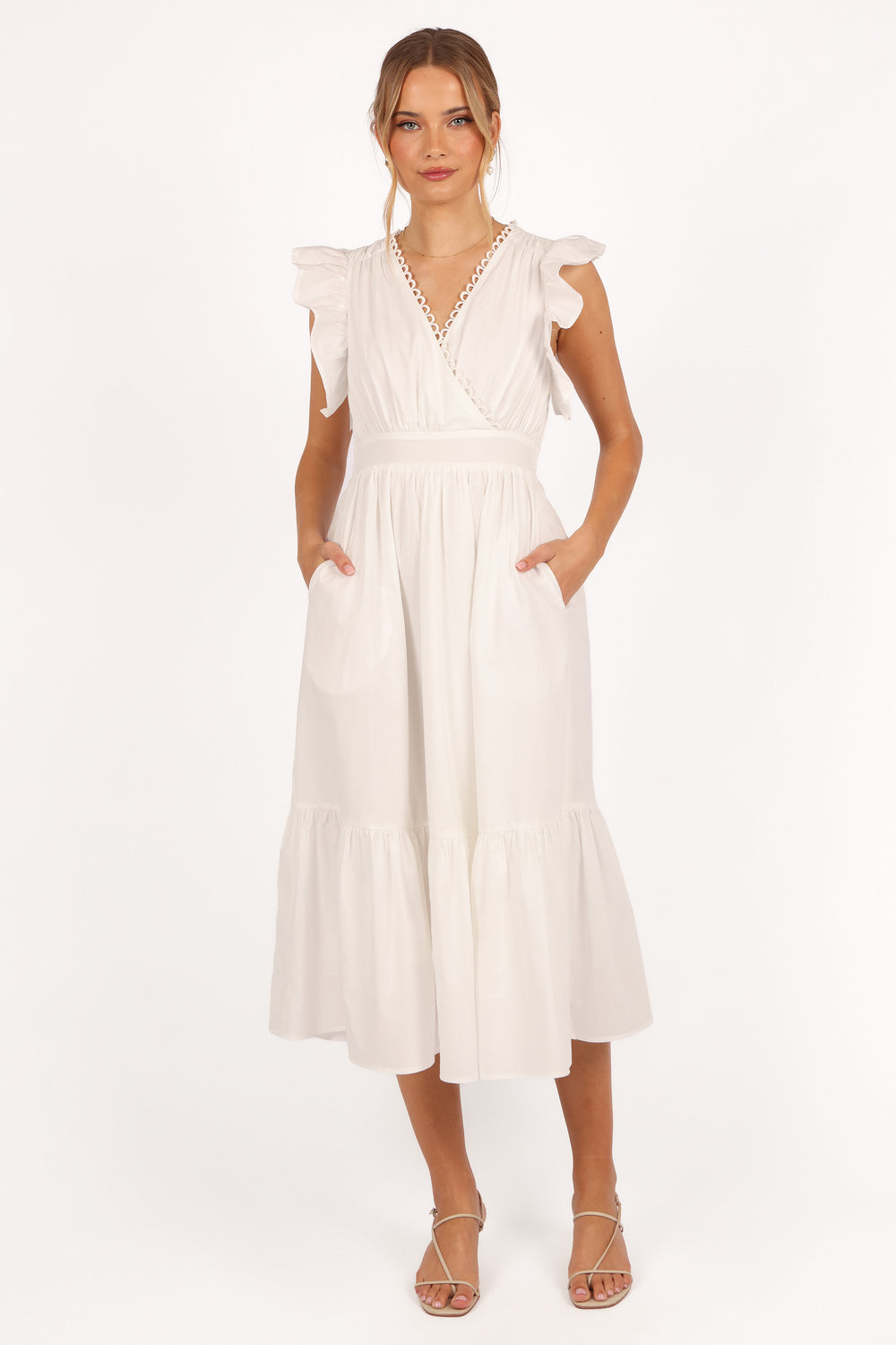 Collective Dress - Acadia Midi Dress - White secondary image