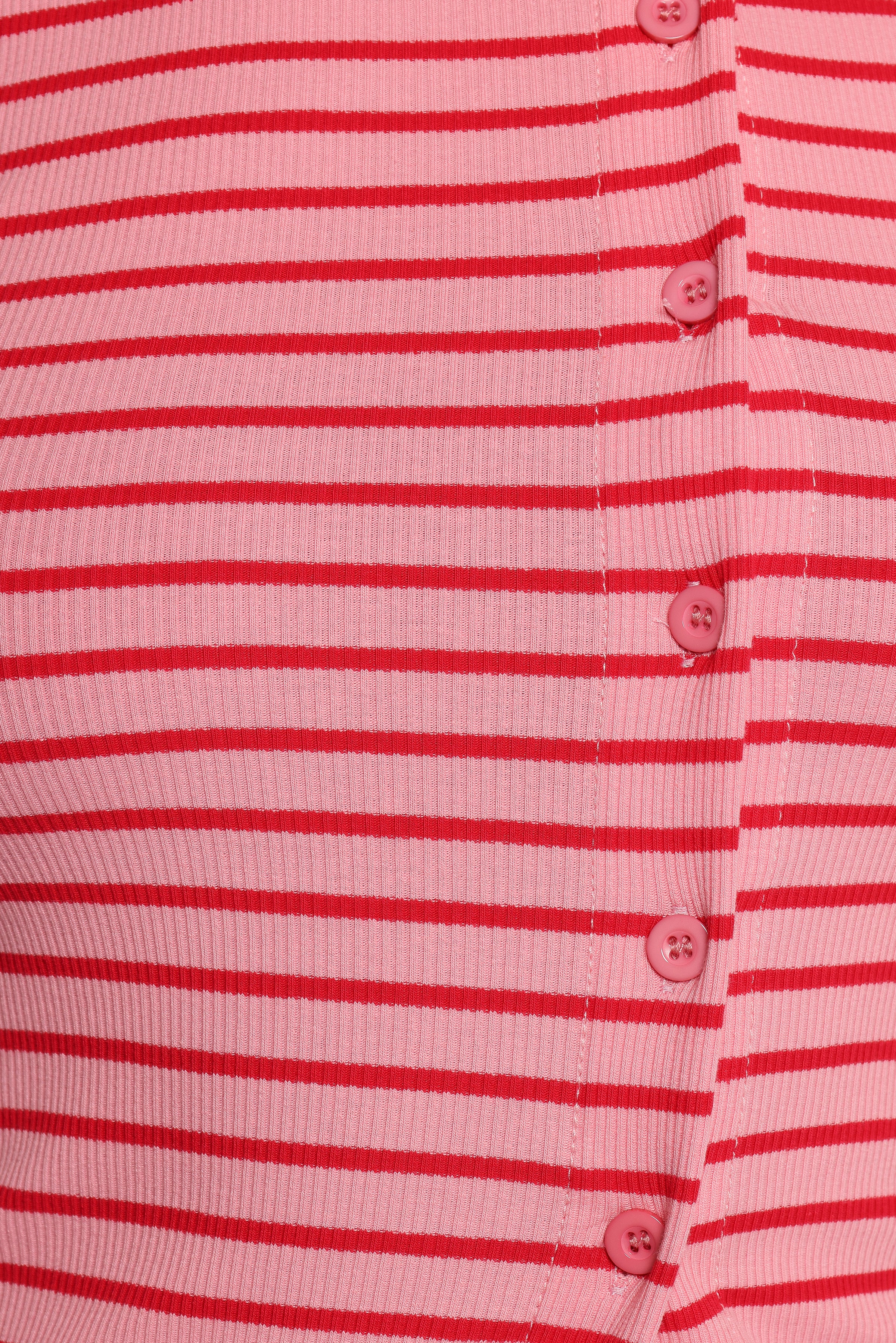 Adeline Two Piece Set - Pink Red