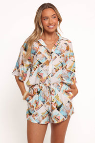 Adelyn Shorts - Vacay Aqua