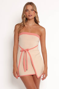 Adriana Mini Dress - Beige