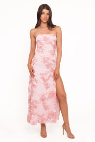 Adriel Strapless Maxi Dress - Pink