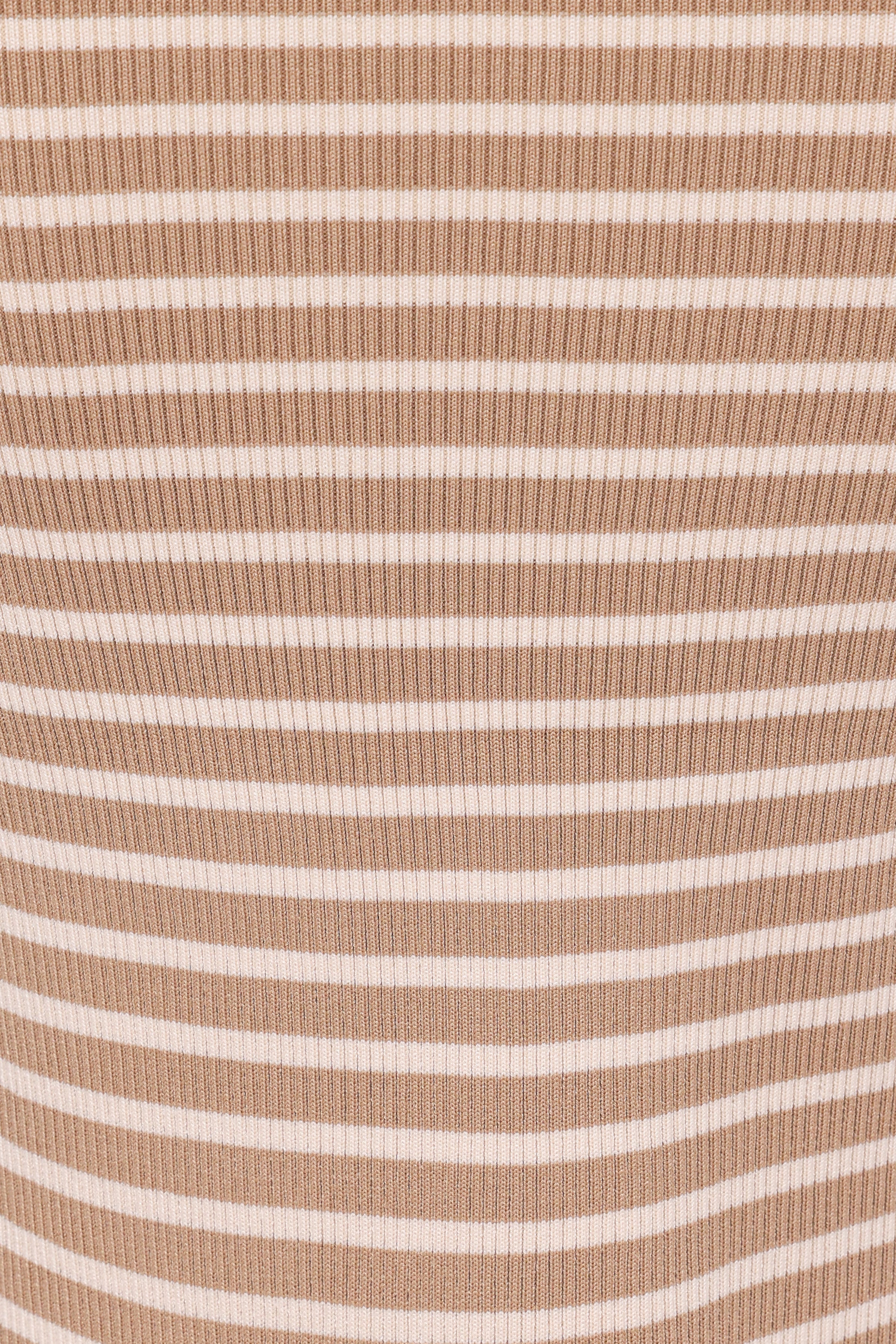 Aine Maxi Skirt Set - Khaki/Cream Stripe