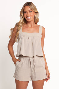 Alandra Short Set - Oatmeal