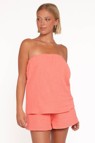 Alicent Playsuit - Coral