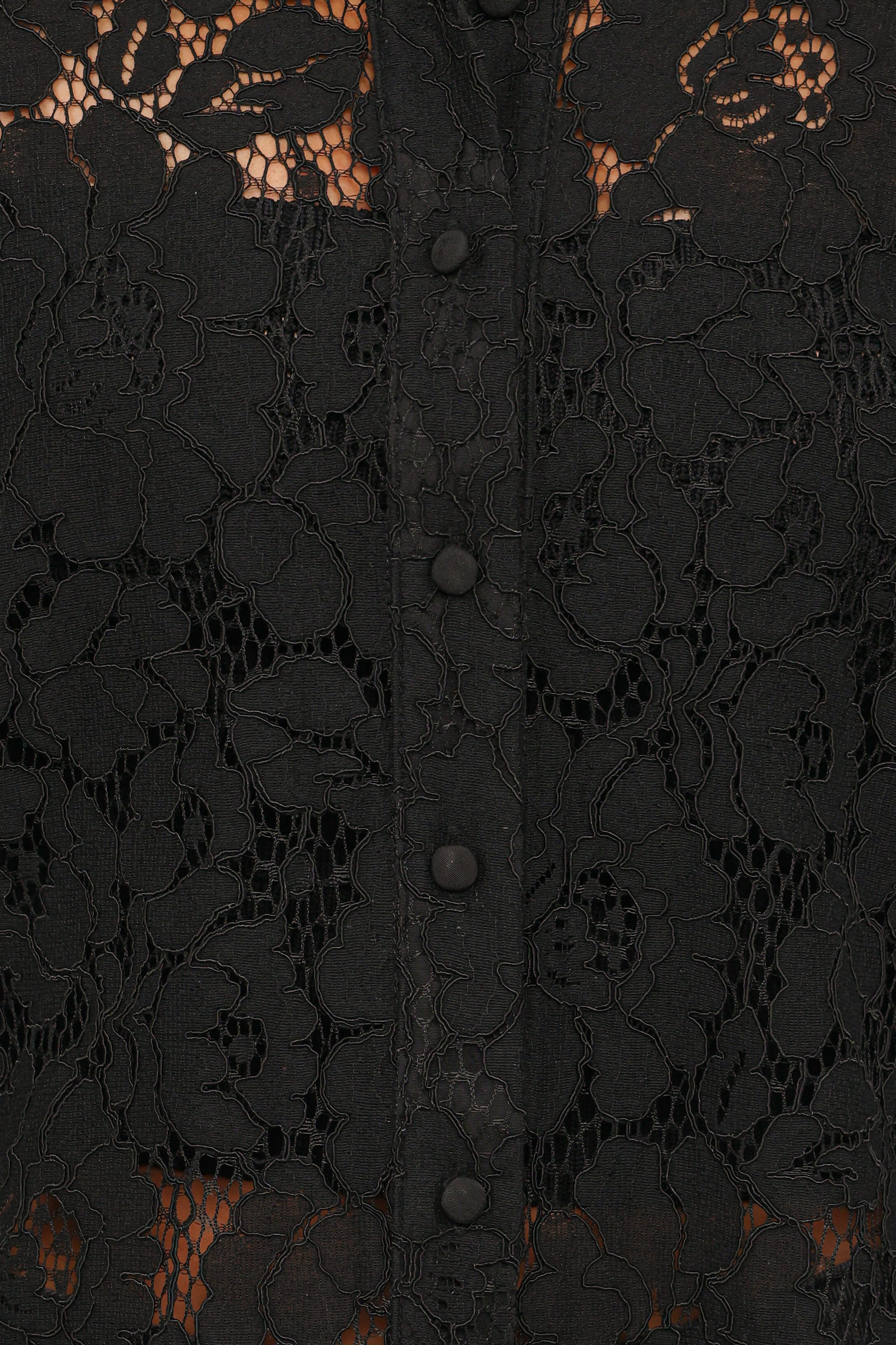 Alyssa Lace Top - Black