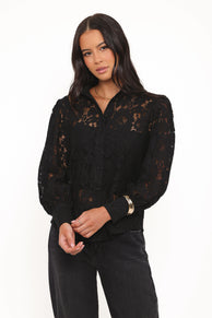 Alyssa Lace Top - Black
