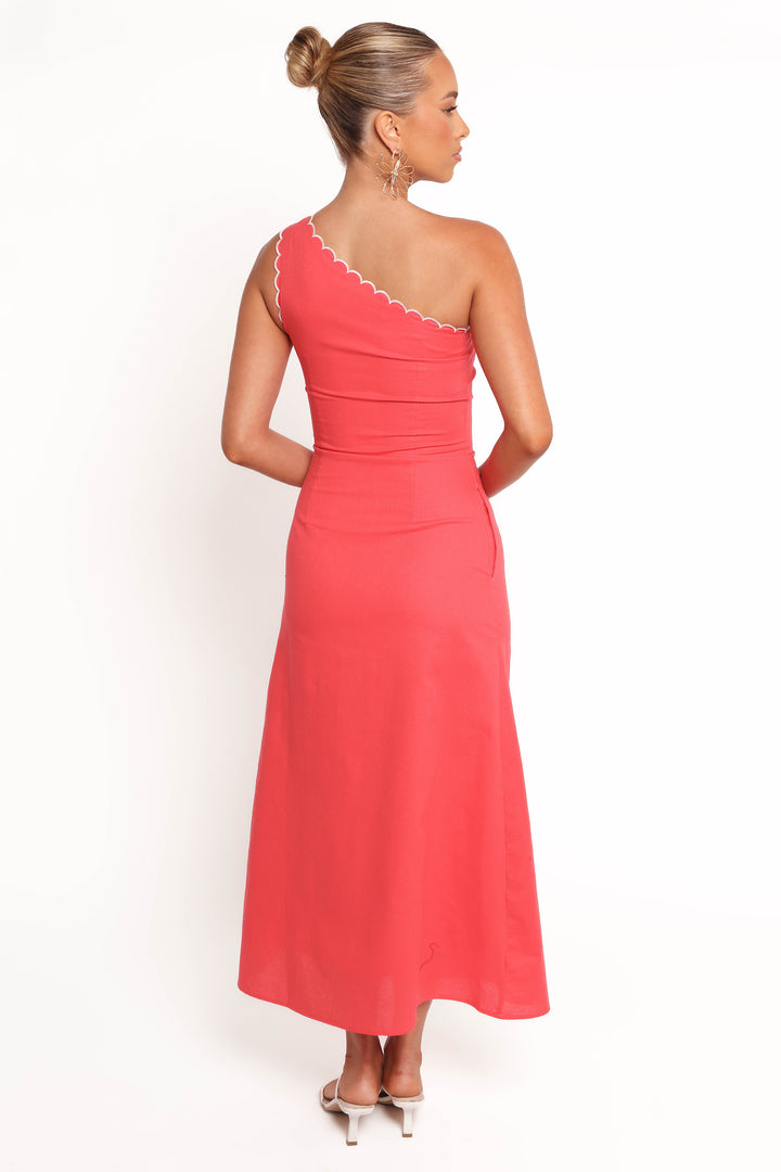 Collective Dress - Amani Midi Dress - Coral sixth image