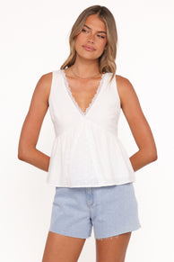 Aminta Top - White