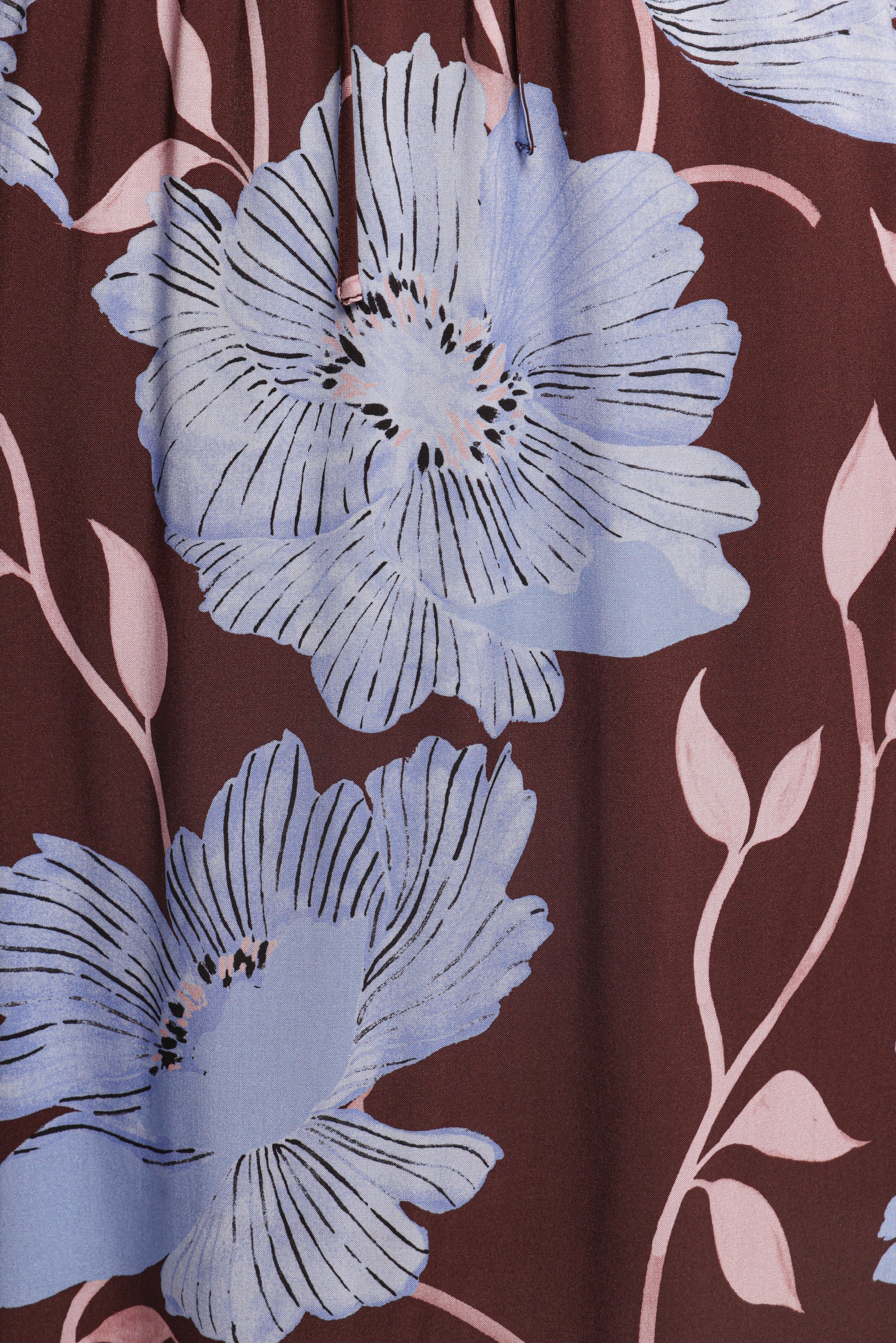 Angie Top - Blue Poppies