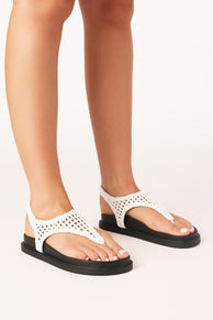 Anika Sandals - White/Black