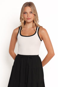 Anthie Knit Tank - White