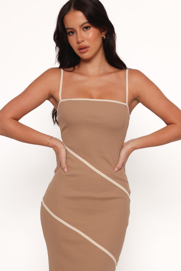 Arah Midi Dress - Beige