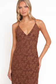 Araminta Maxi Dress - Brown