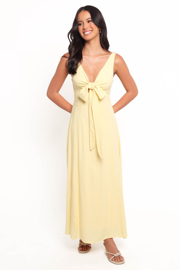 Archer Midi Dress - Butter Yellow