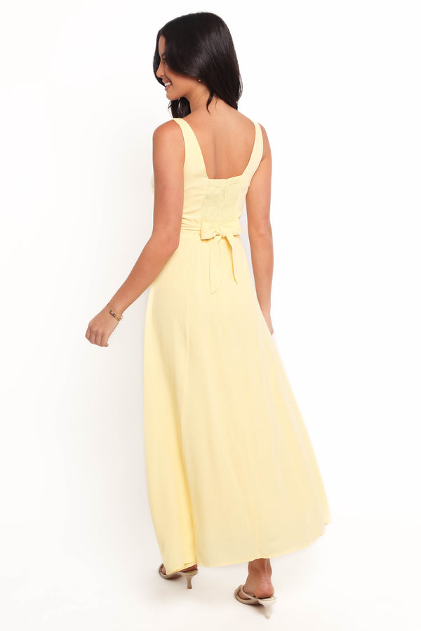 Archer Midi Dress - Butter Yellow