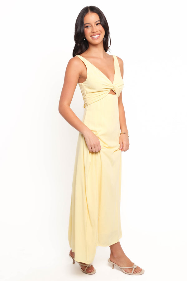 Archer Midi Dress - Butter Yellow