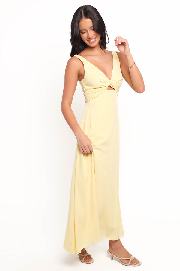 Archer Midi Dress - Butter Yellow