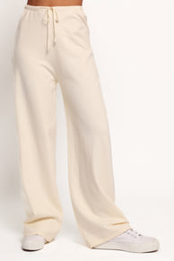 Ash Knitted Pants - White