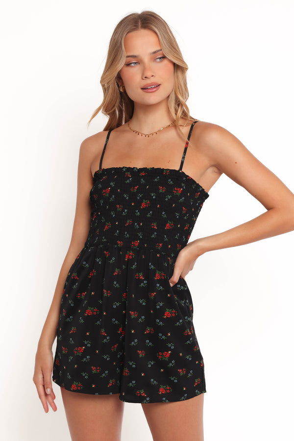 Ashie Playsuit - Black