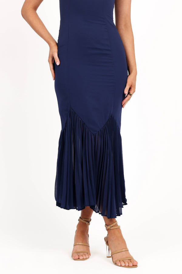 Ashton Midi Dress - Navy