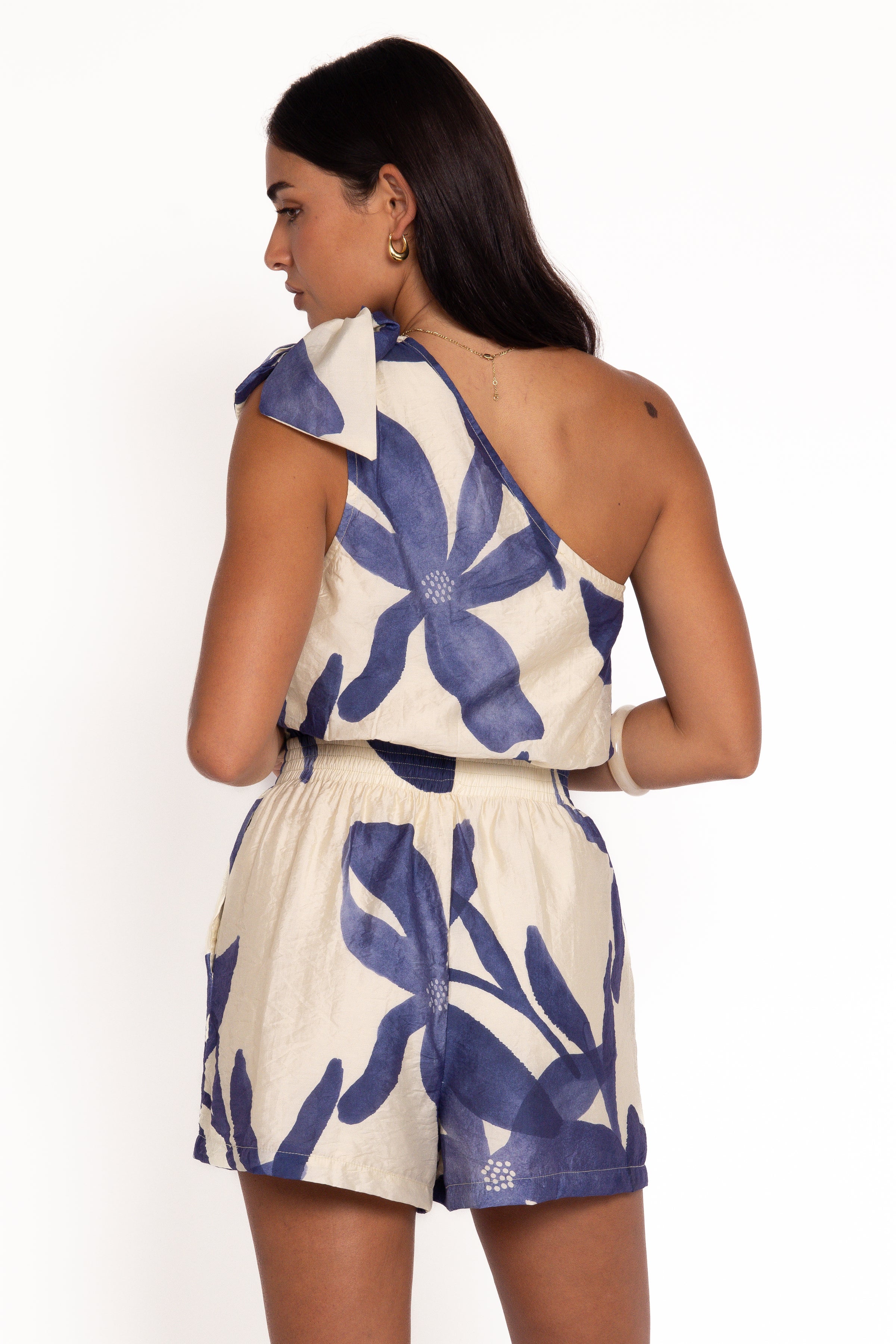 Sally Playsuit - Blue Floral