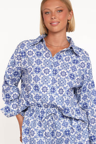 Banksie Short Set - Blue Tile