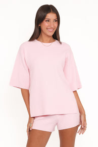 Belinda Short Set - Pale Pink