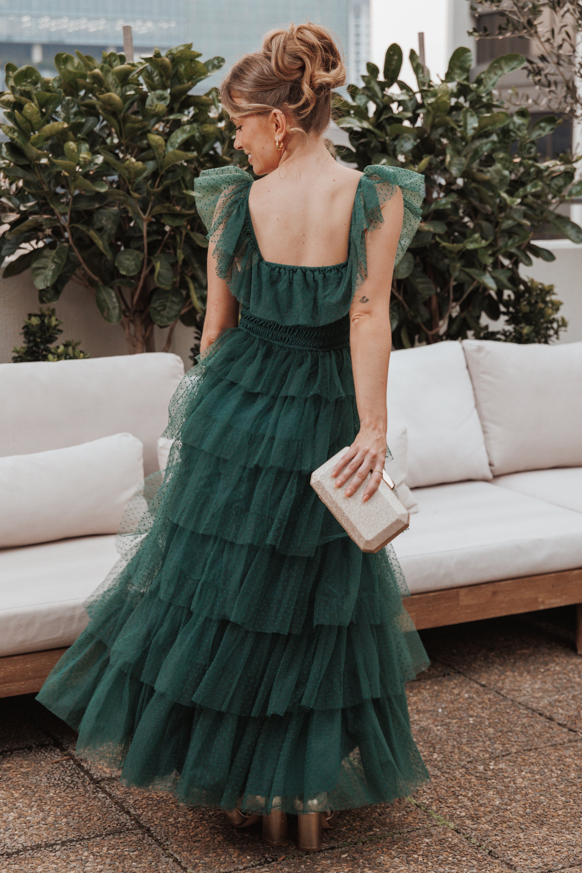 Belle Maxi Dress - Hunter Green