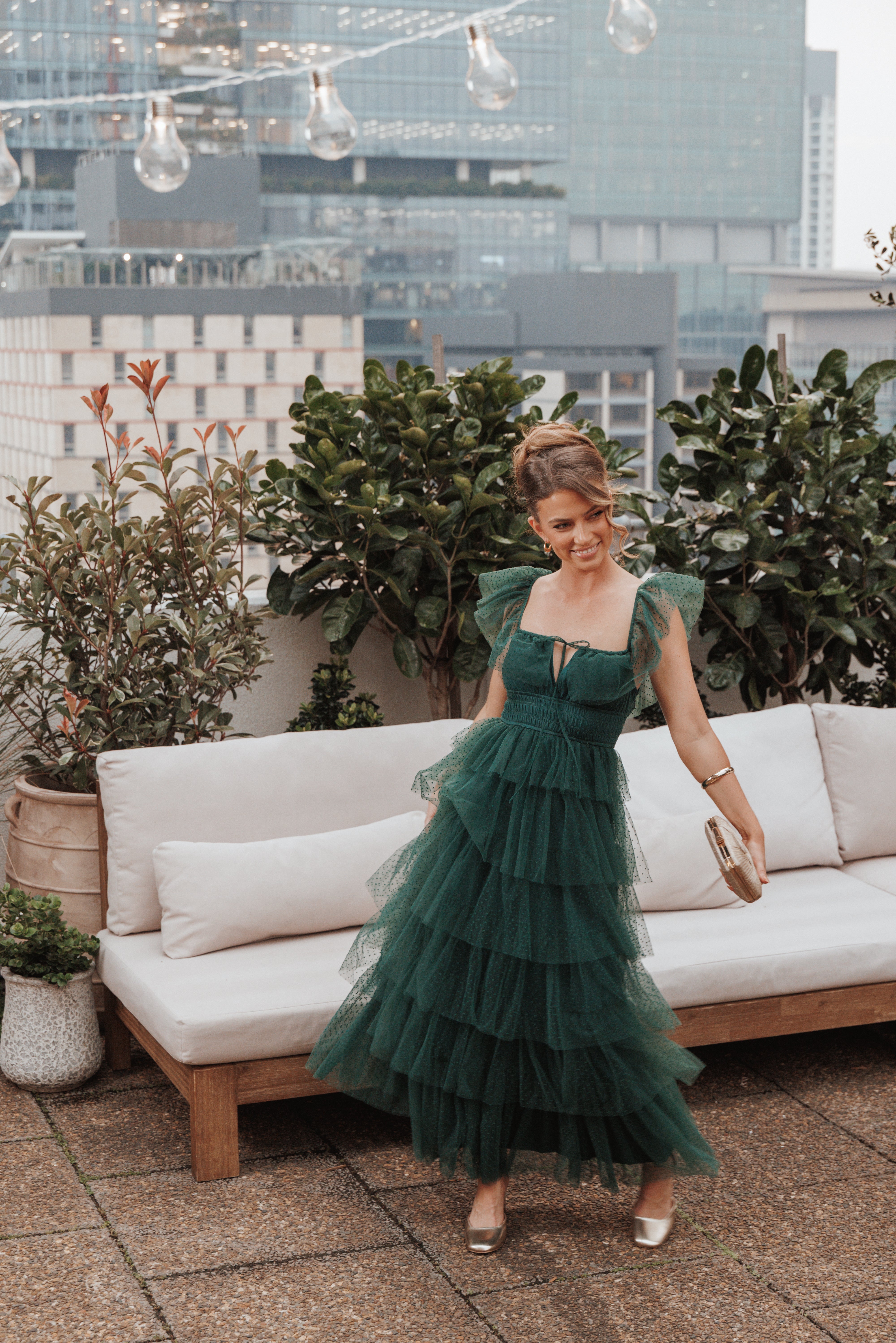 Belle Maxi Dress - Hunter Green