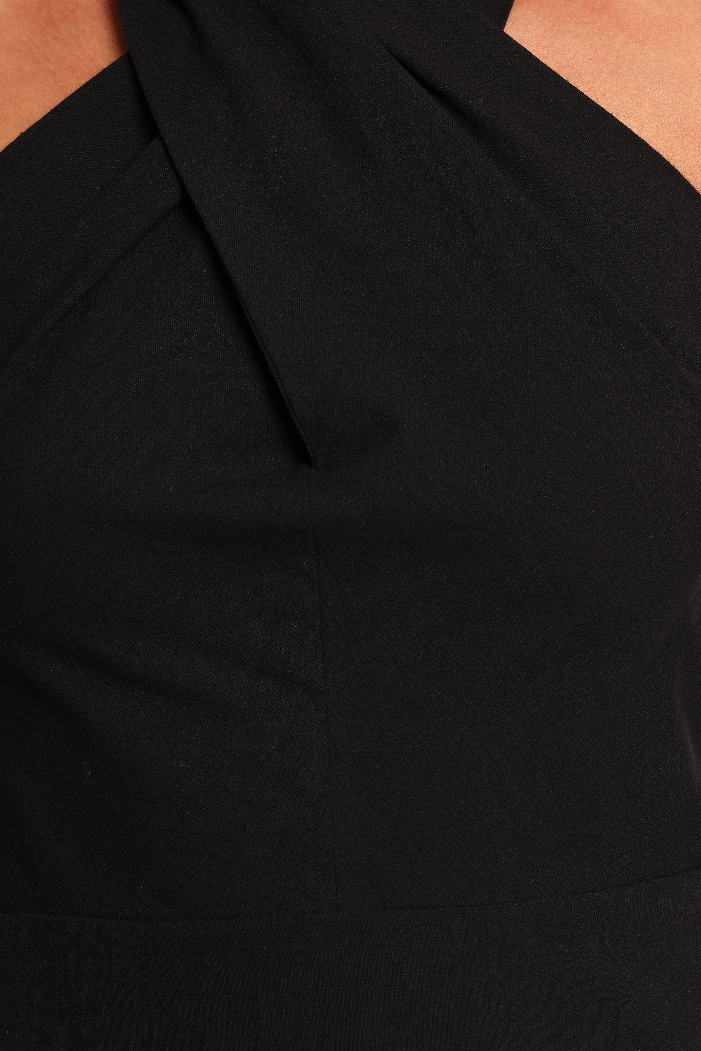 Betsy Halterneck Mini Dress - Black