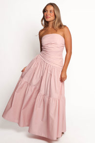 Blanche Strapless Maxi Dress - Orchid