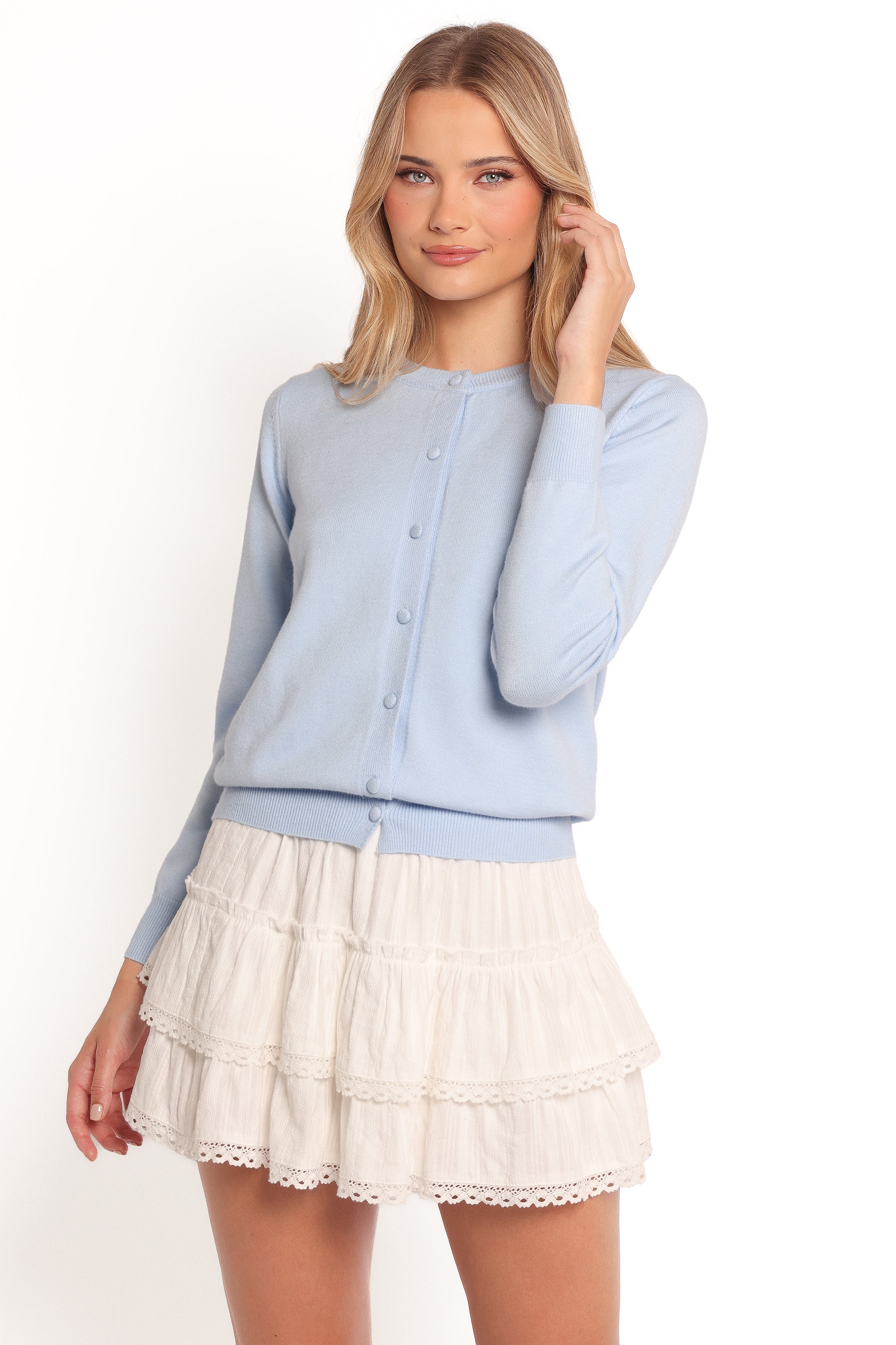 Bliss Cardigan - Pale Blue