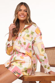 Bonnie Two Piece Set - Pink Lemon