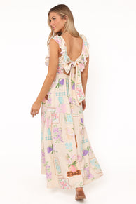 Brandi Maxi Dress - Lilac Floral