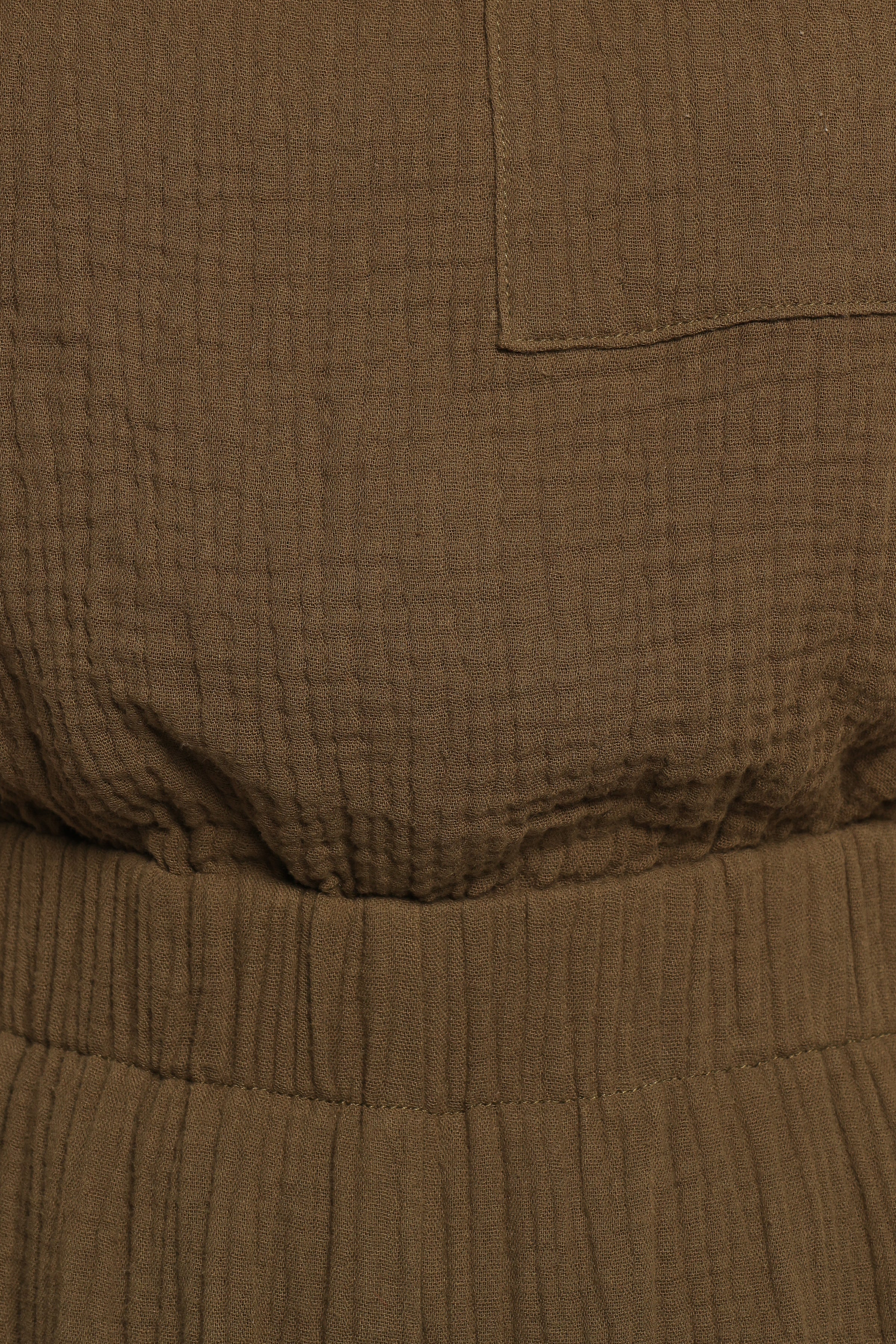 Brenna Cotton Jumpsuit - Olive