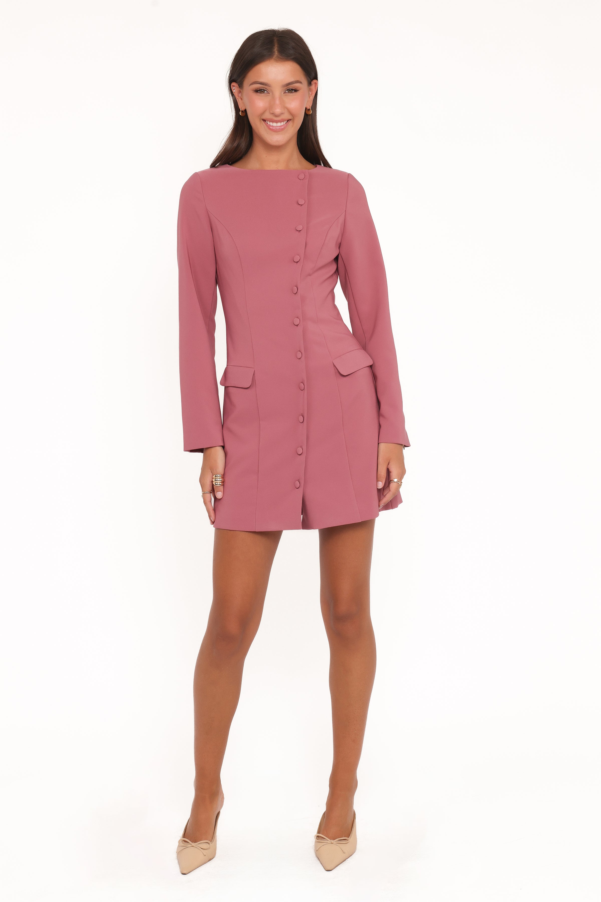 Brenton Mini Dress - Mauve