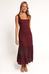 Brisa Maxi Dress - Cherry