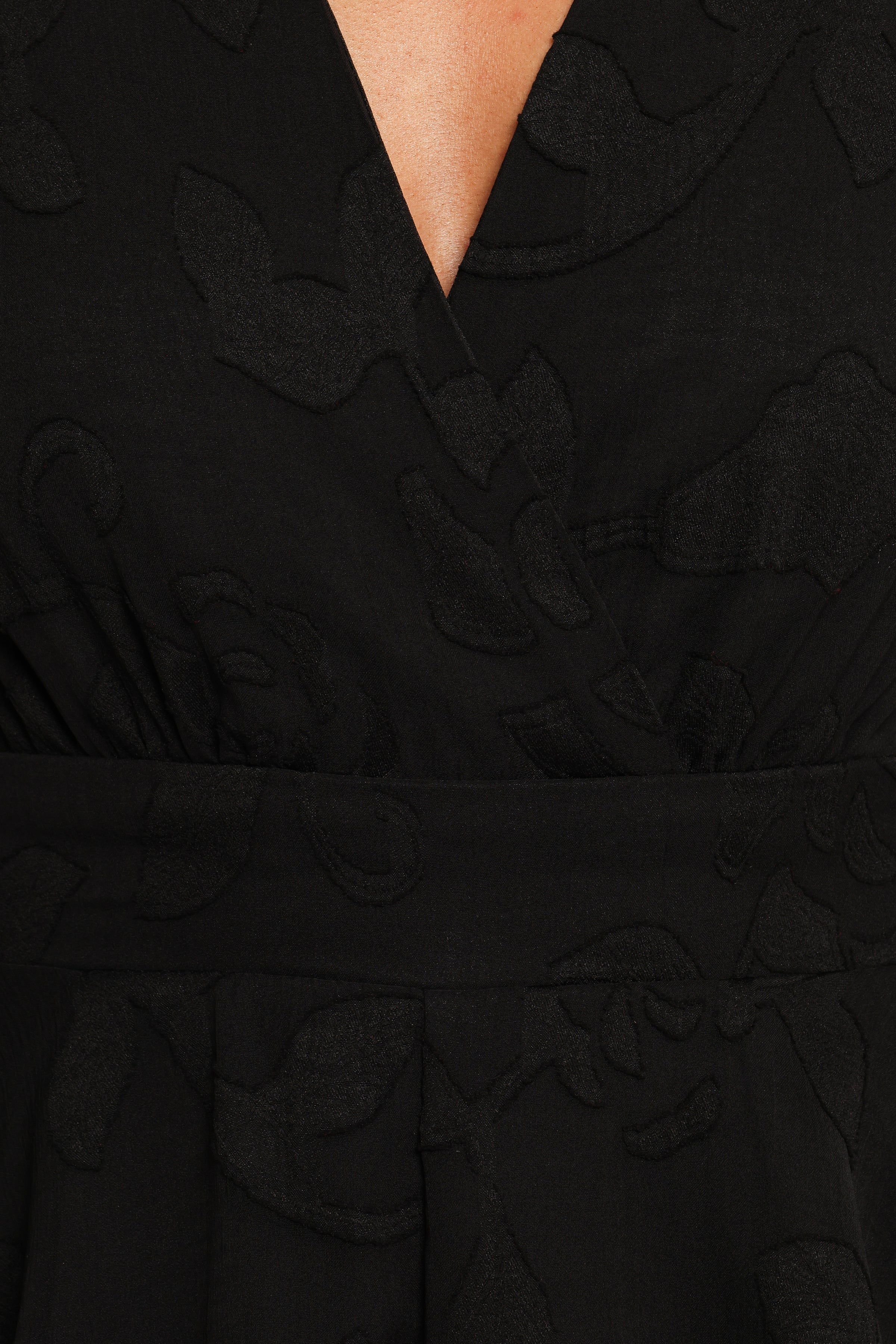 Broxy Long Sleeve Romper - Black