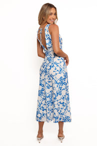 Caia Maxi Dress - Blue Floral