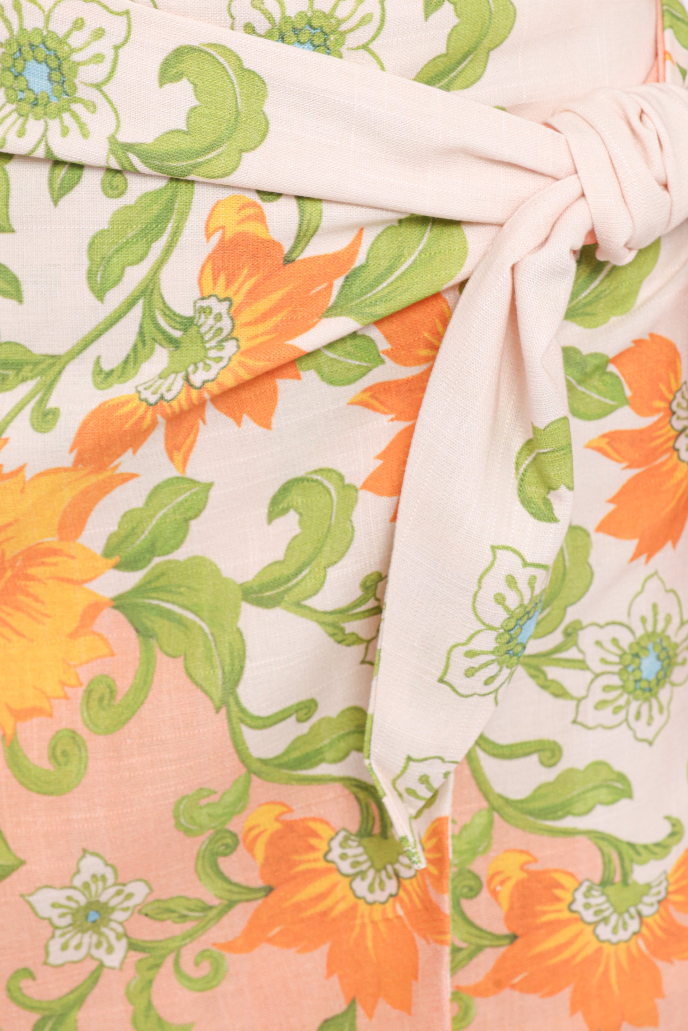 Calypso Wrap Mini Skirt - Spring Floral