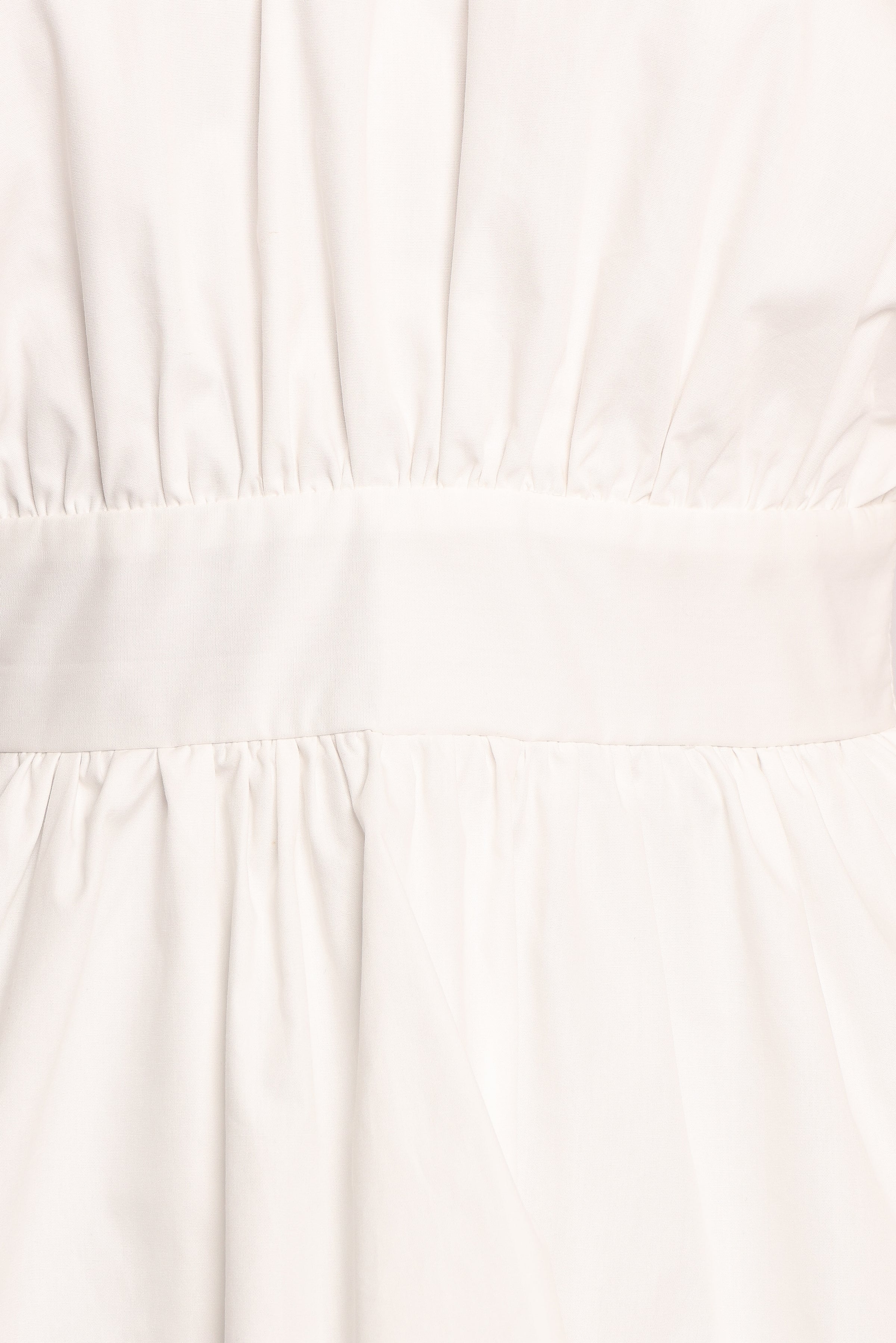 Camila Open Back Top - White