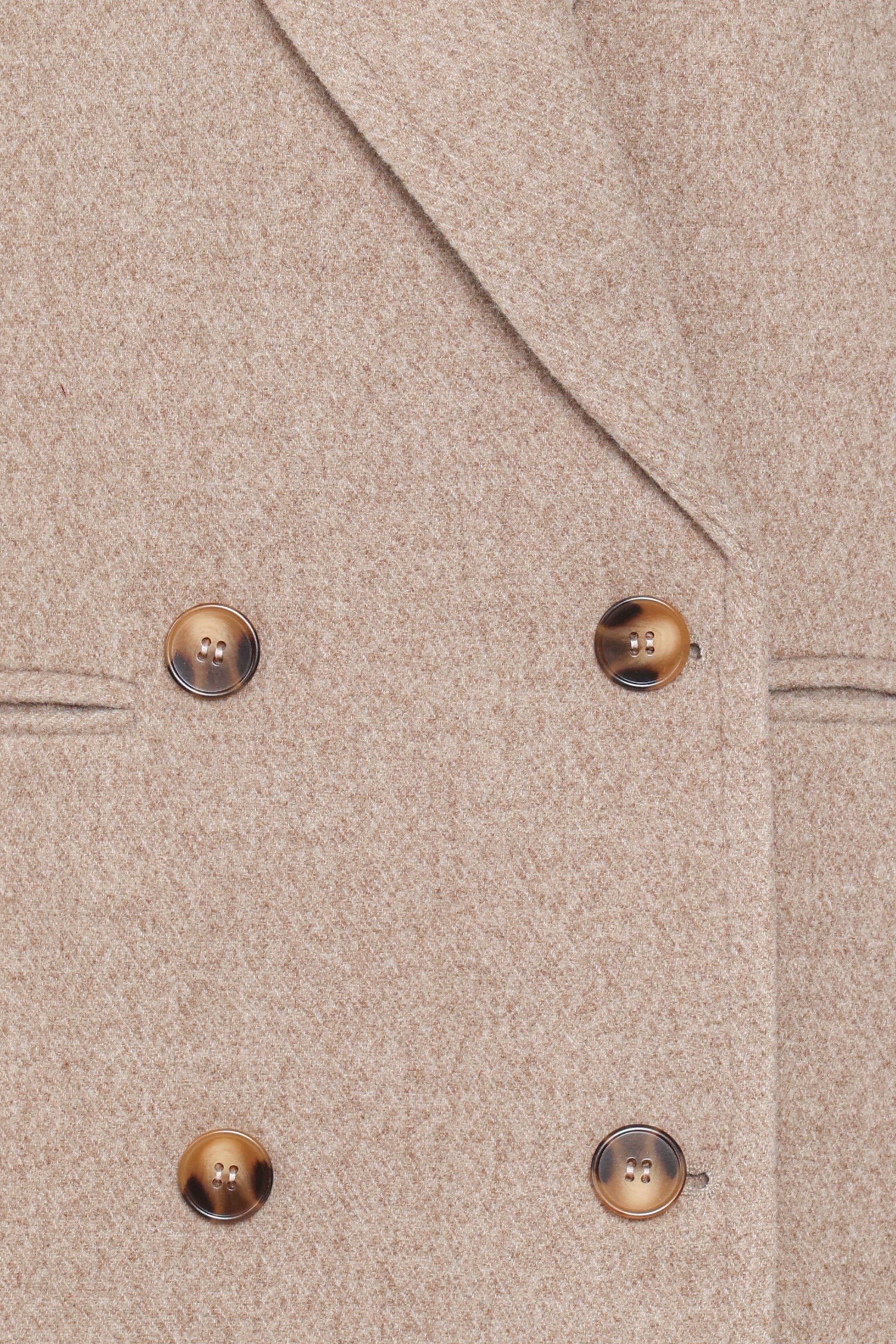 Cartia Shawl Collar Car Coat - Taupe