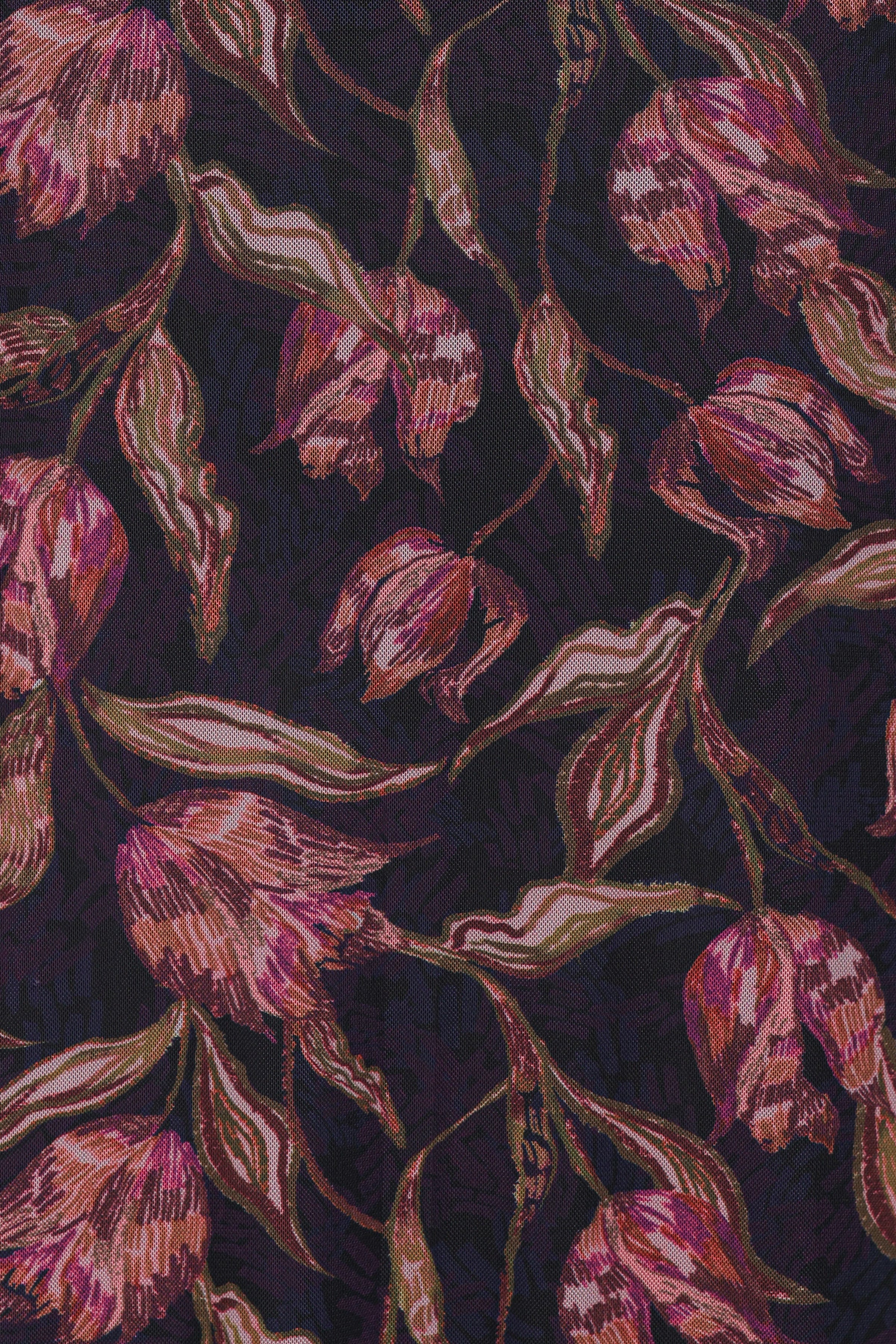Cassidy Long Sleeve Maxi Dress - Dark Plum Floral
